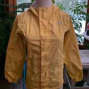 Light yellow North Face wind breaker